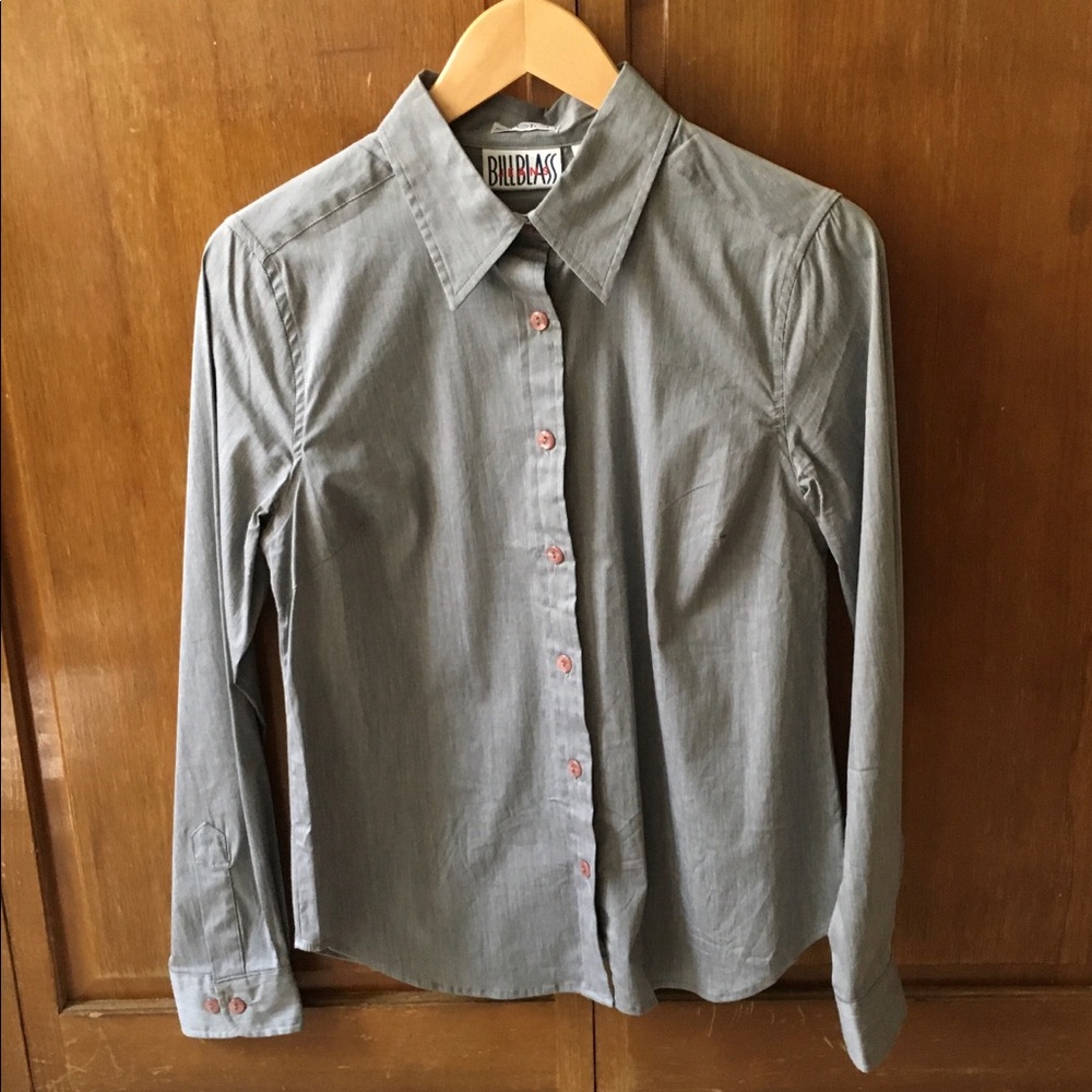 NWOT Bill Blass Jeans Stretch Button Down Shirt